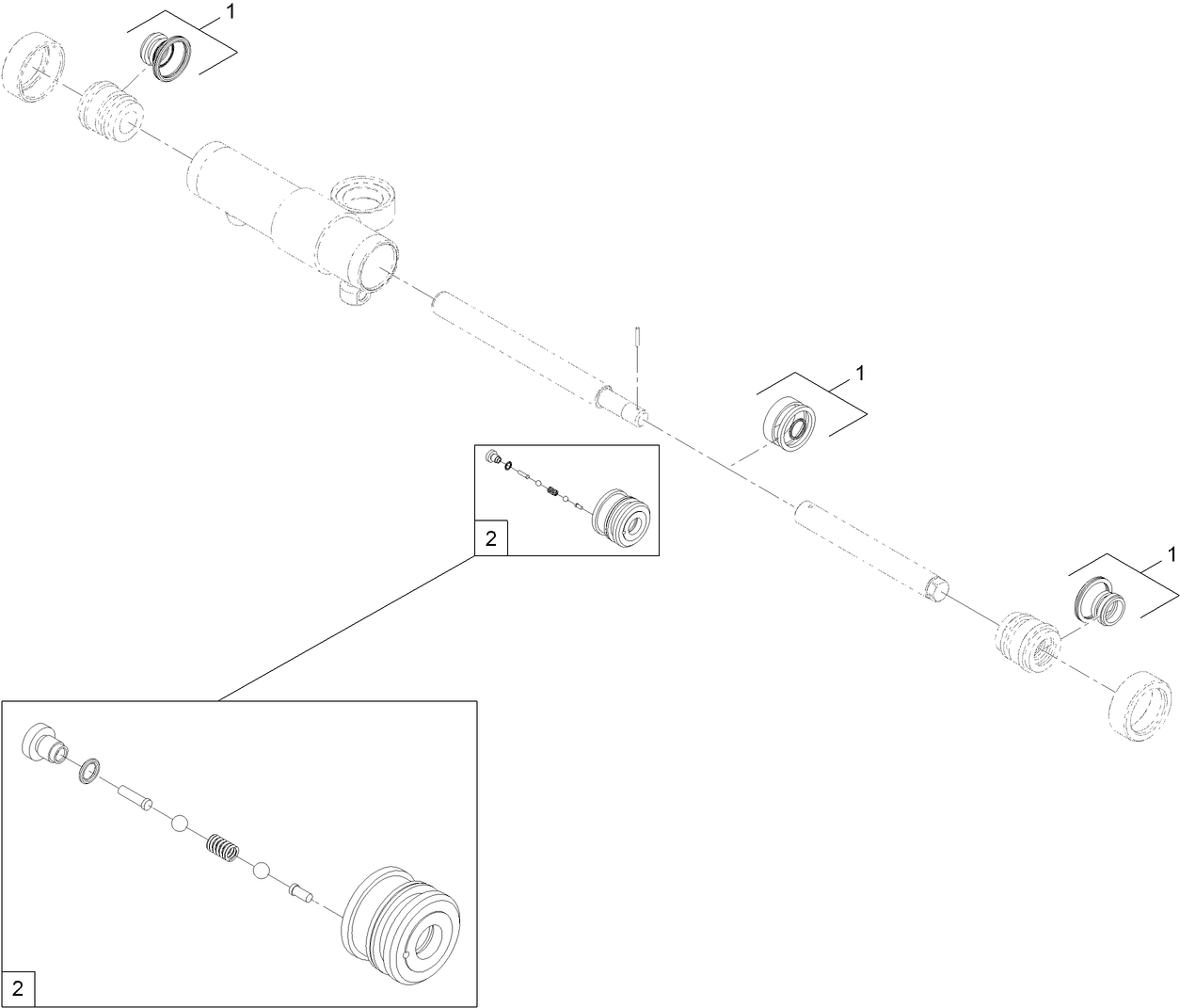 Hydraulic Cylinder Assembly No. 115-0060