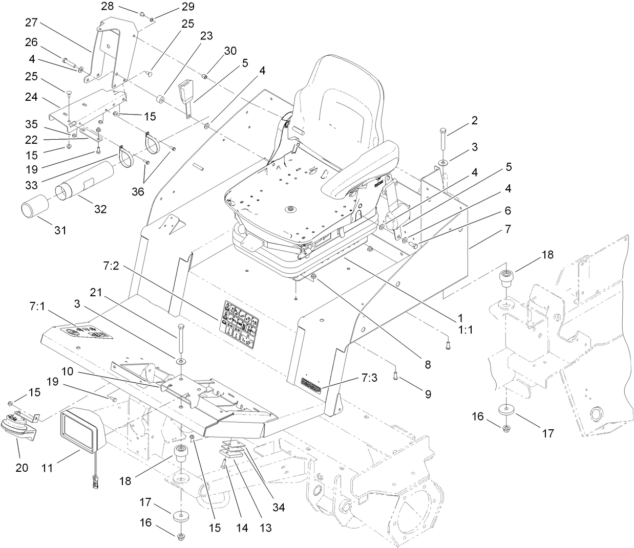Seat and Platform Assembly