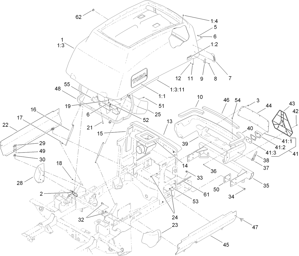 Hood and Bumper Assembly