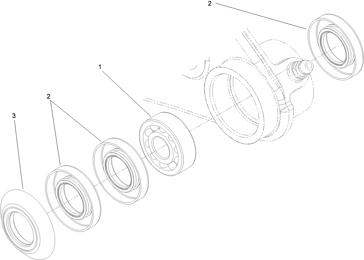 Groomer Bearing and Seal Assembly No. 110-4086