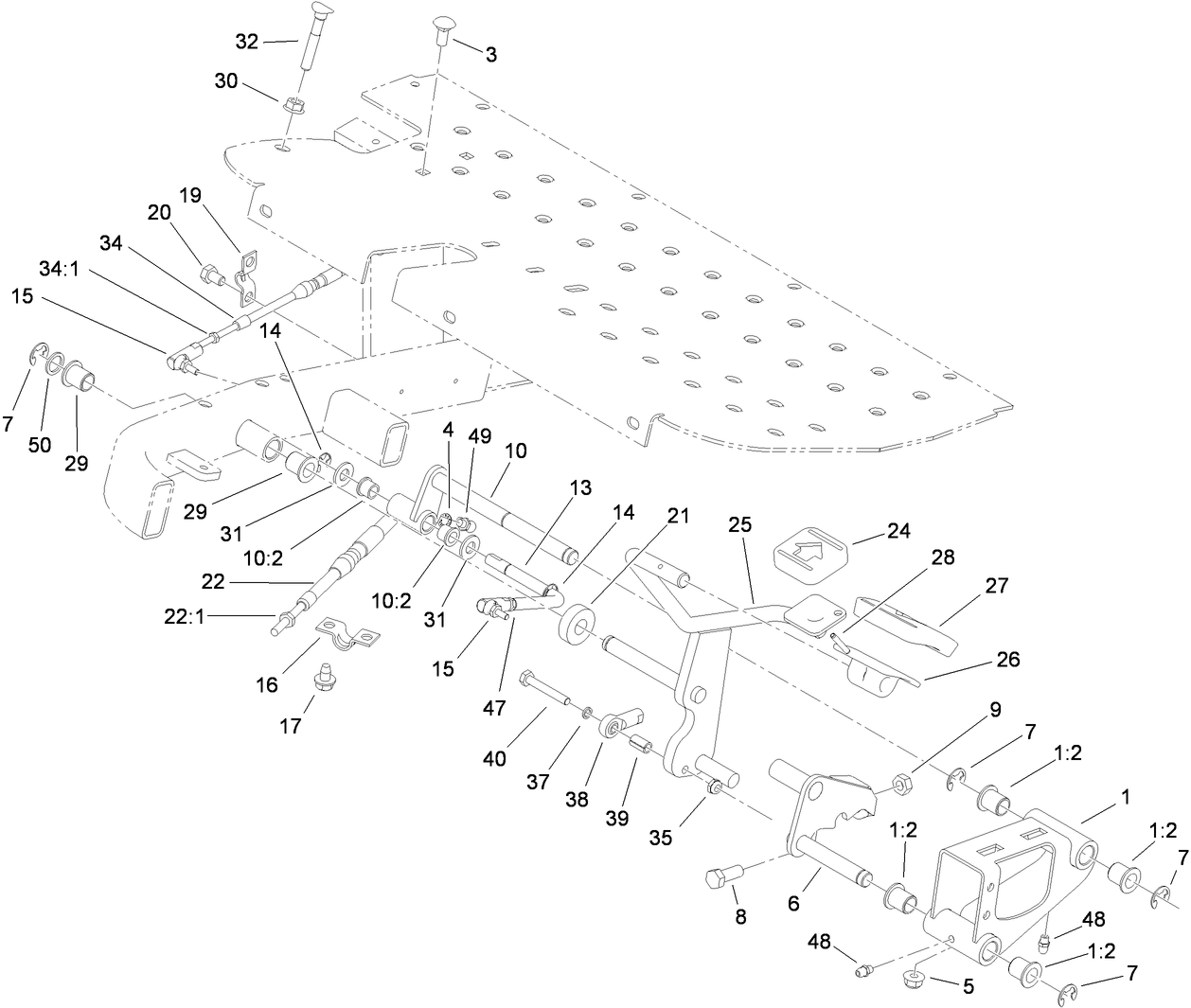 Traction Pedal Assembly