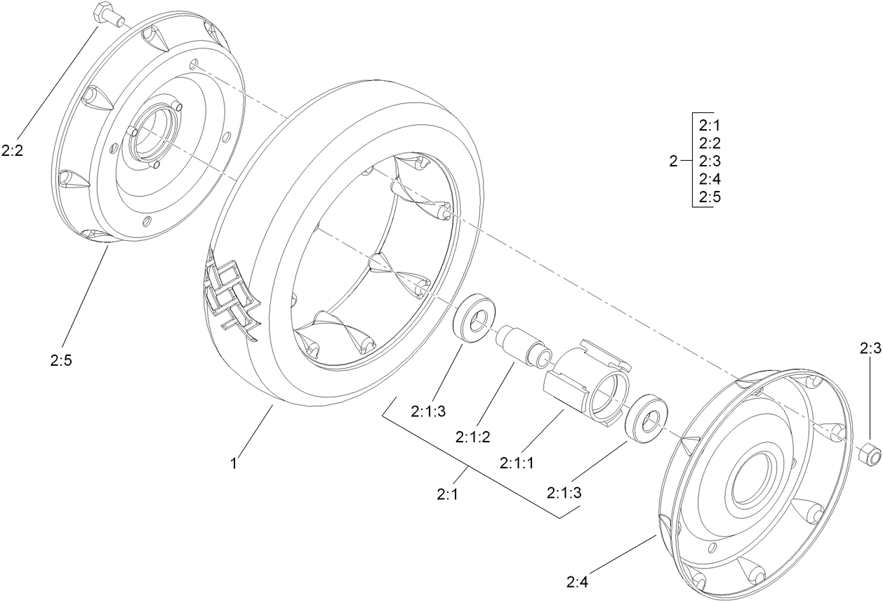 Rear Wheel Assembly No. 100-2860