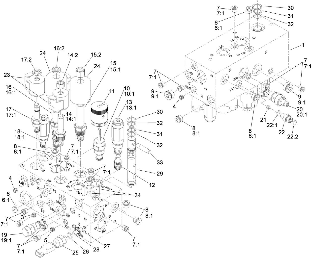 Hydraulic Manifold Assembly No. 112-0289