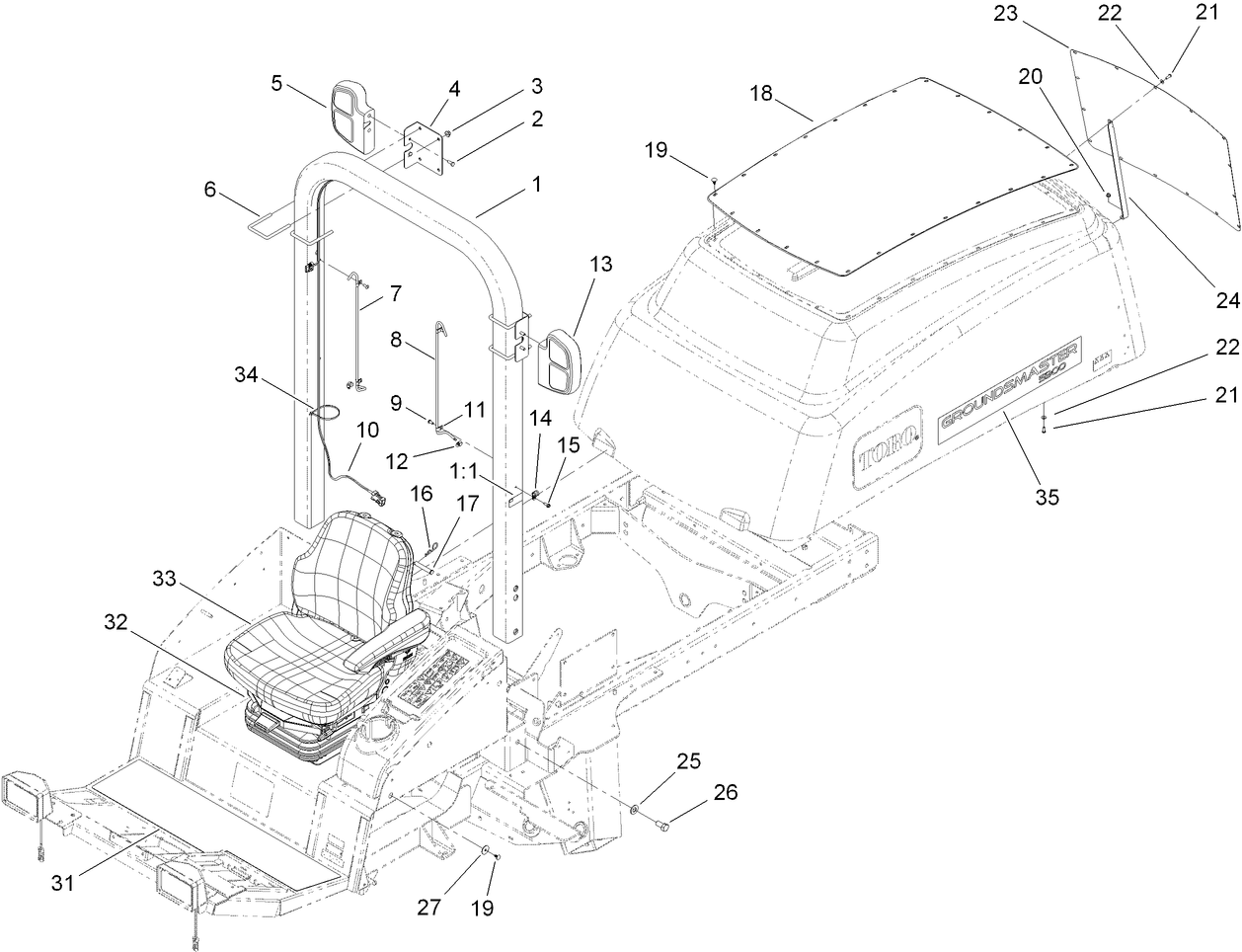 Roll-Over Protection System Assembly