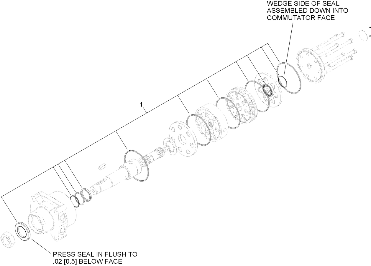 Hydraulic Motor Assembly No. 117-3285 (CW)