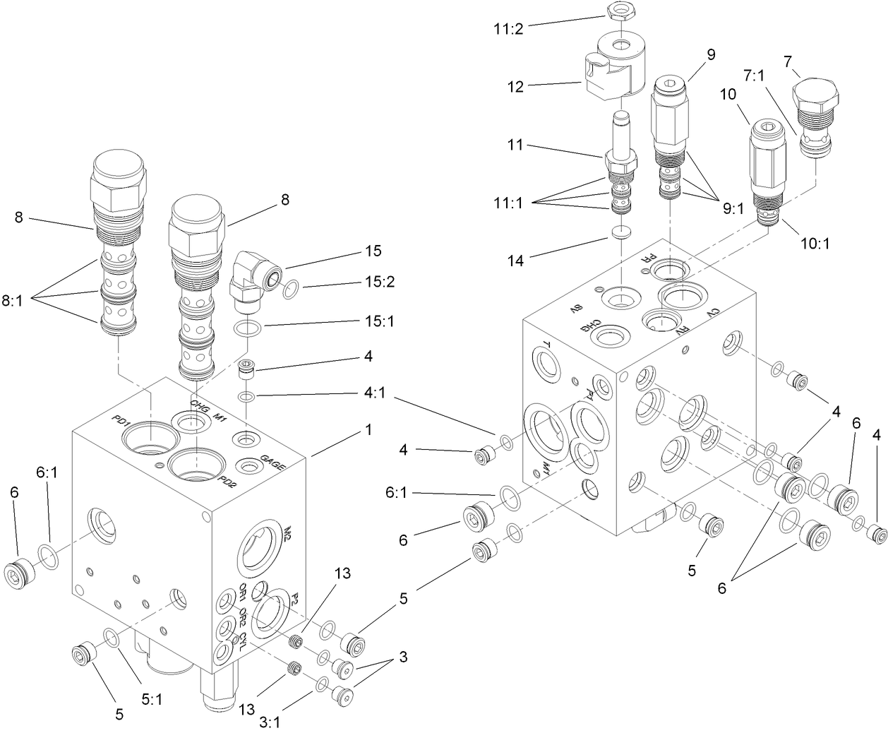 4-Wheel Drive Manifold Assembly No. 112-9123