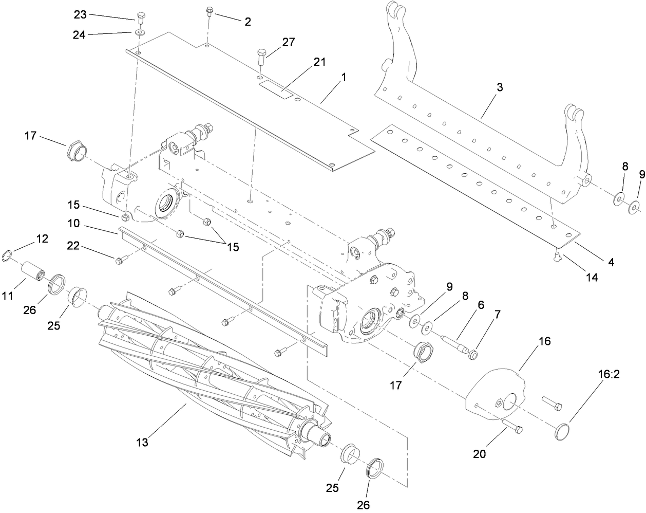 Bedbar and Reel Assembly