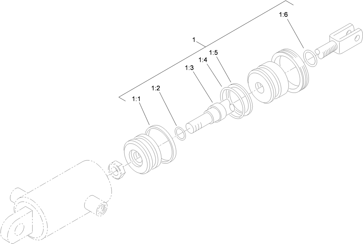 Hydraulic Cylinder Assembly No. 105-3820