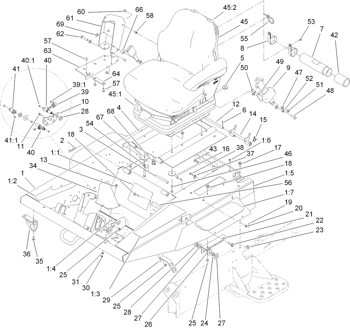 Platform and Seat Base Assembly