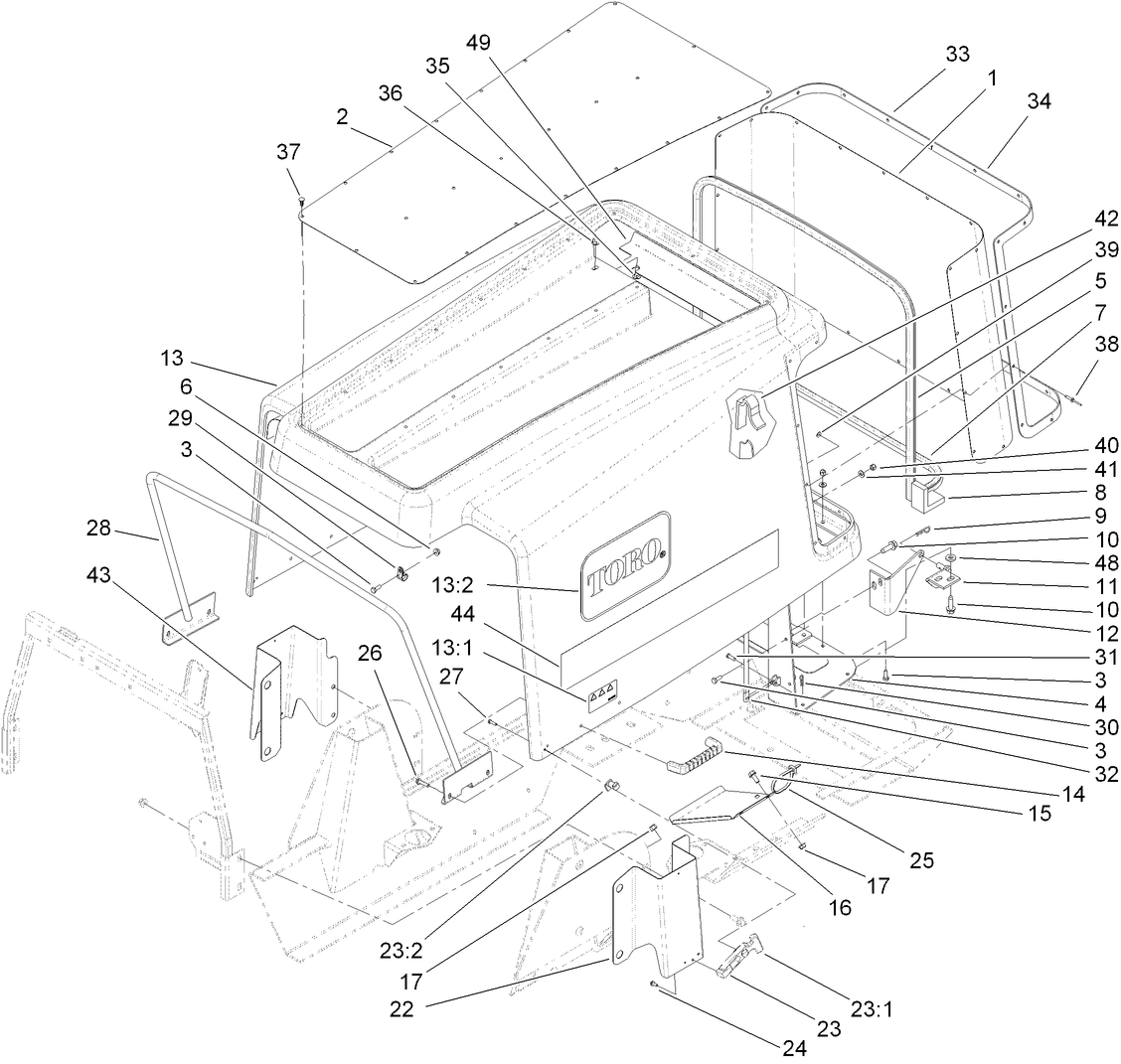 Hood and Screen Assembly