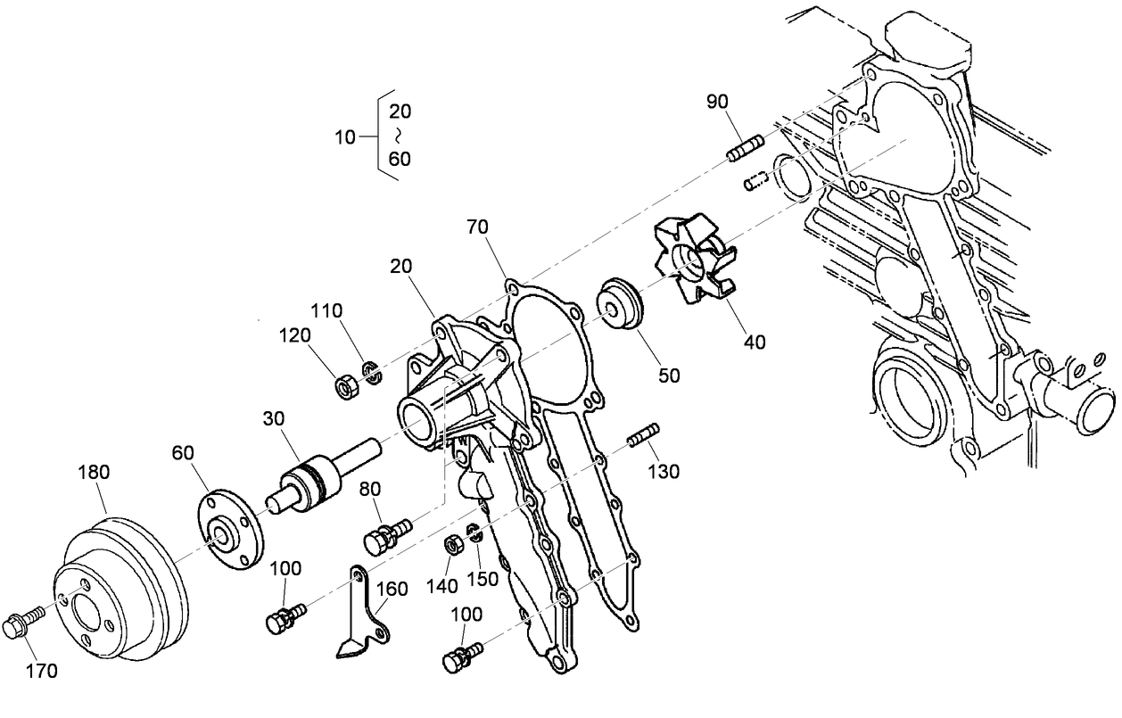 Water Pump Assembly No. 120-5826