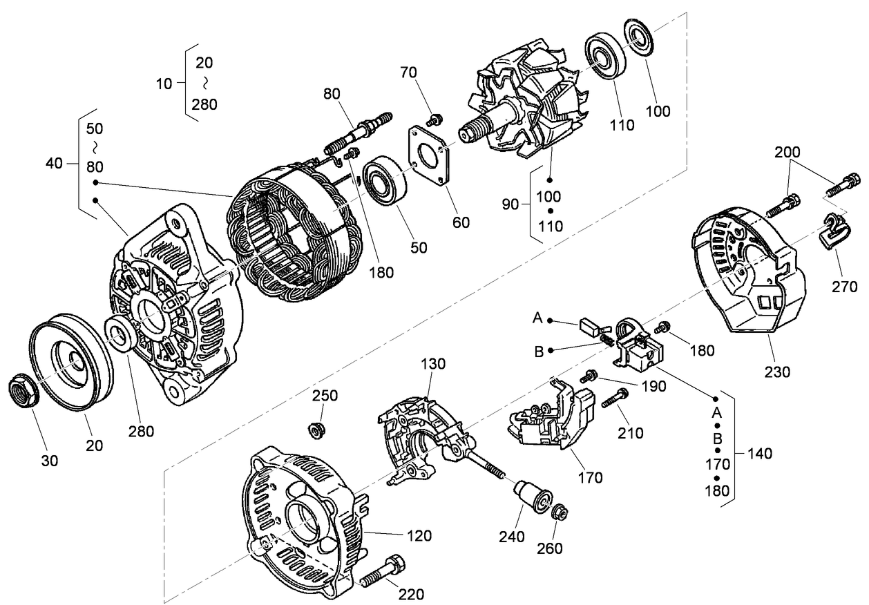 Alternator Assembly No. 120-5819