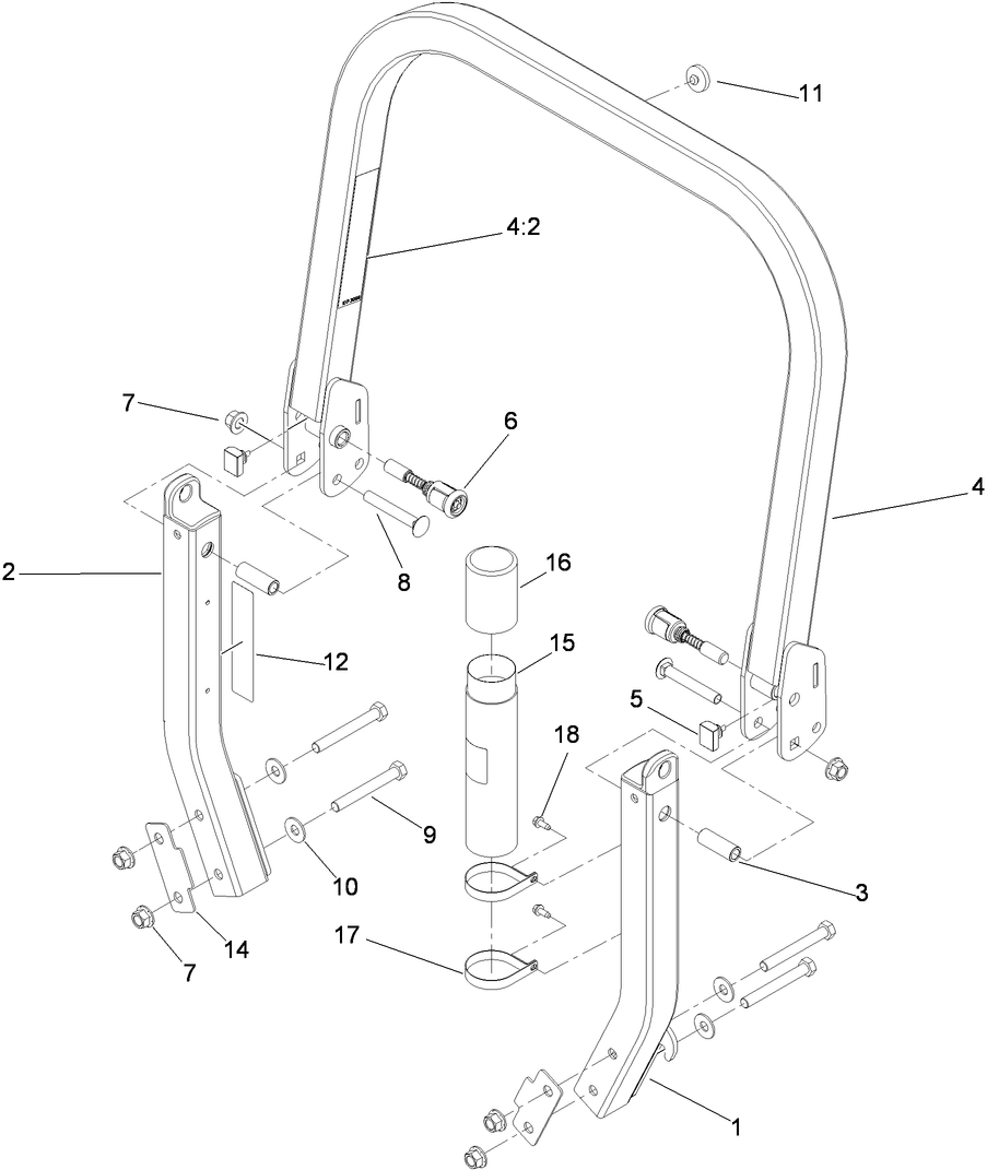 Roll-Over Protection System Assembly No. 116-0232