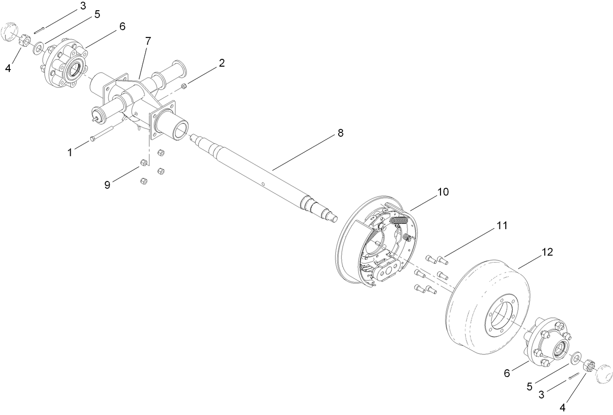 RH Shaft Assembly No. 120-0942