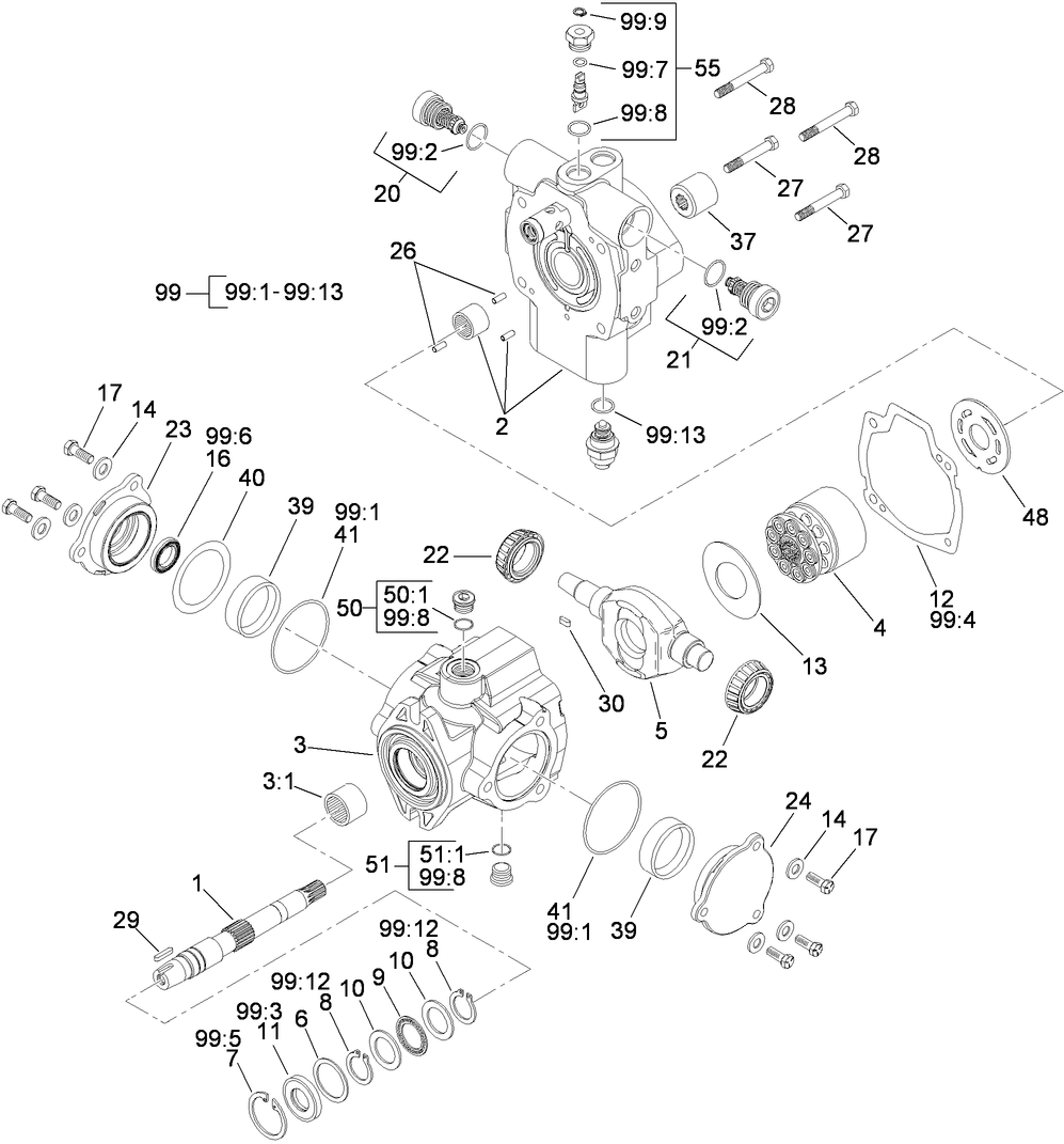 Hydraulic Pump Assembly No. 121-9558