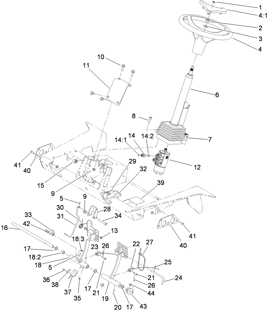 Steering and Brake Control Assembly