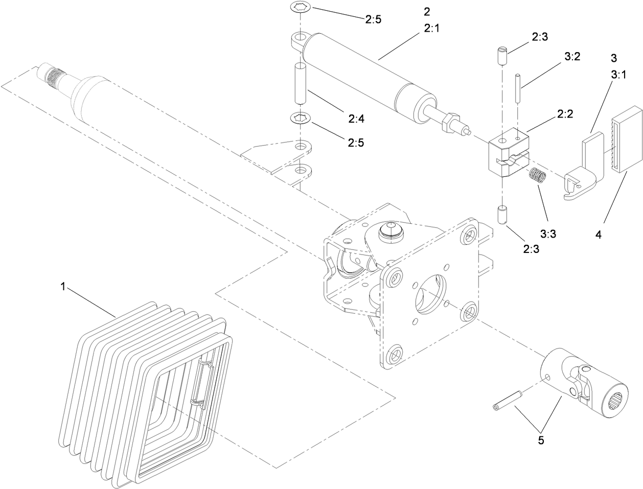 Steering Tilt Column Assembly No. 106-3622