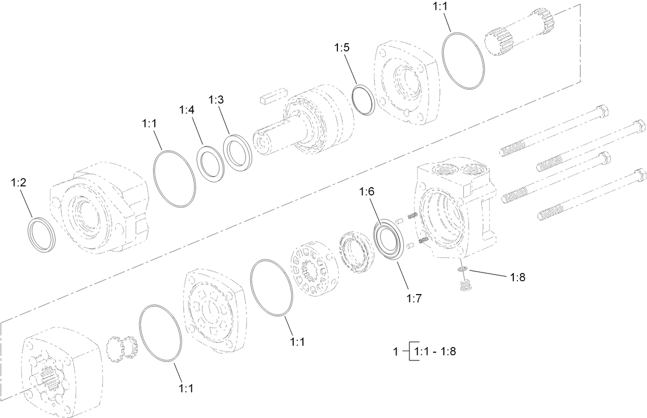 Hydraulic Motor Assembly No. T0000-5303