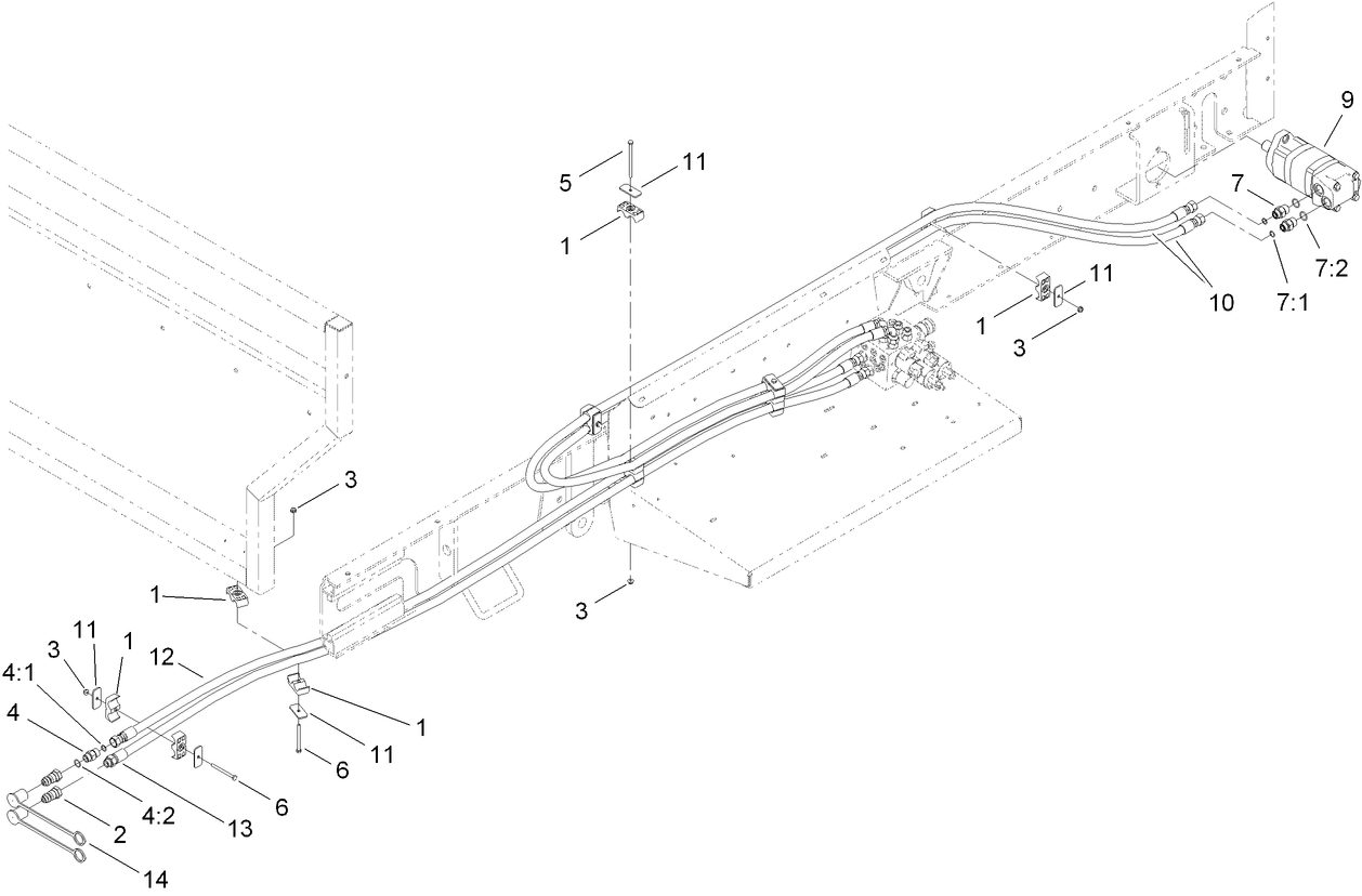 Hydraulic Motor and Hose Assembly