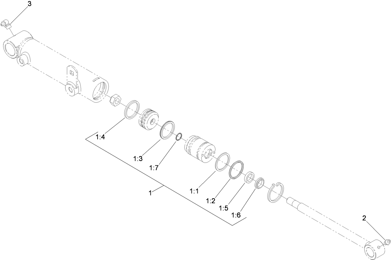 Hydraulic Cylinder Assembly No. 119-6987
