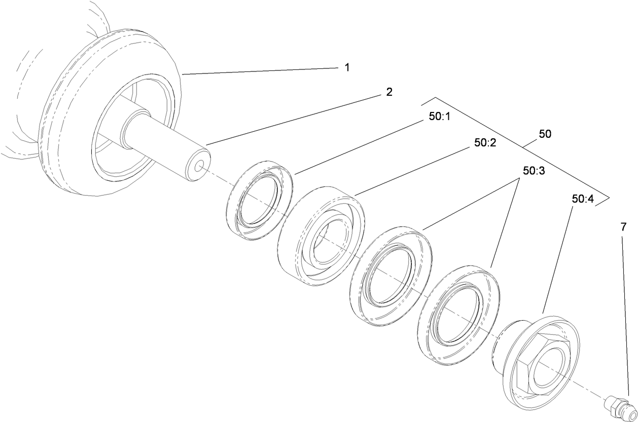 Plastic Wiehle Roller Assembly No. 117-0990