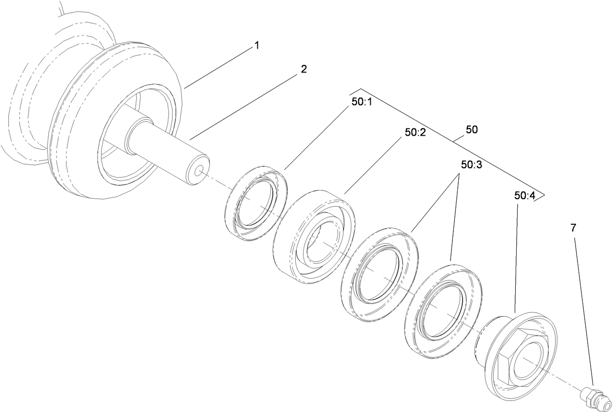 Wiehle Roller Assembly No. 117-0960