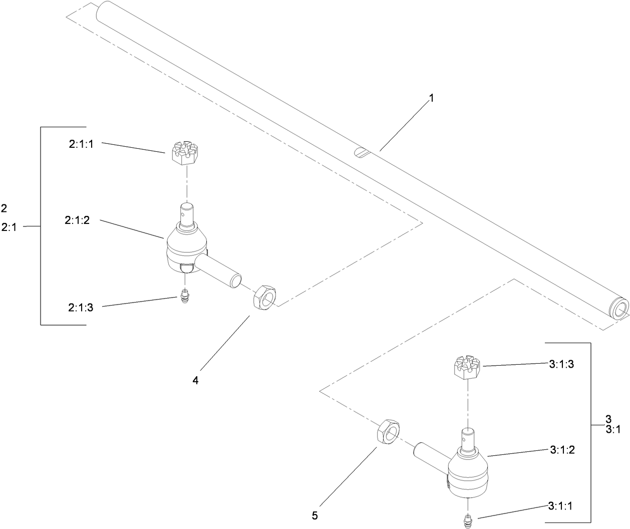Tie Rod Assembly No. 110-5334-03