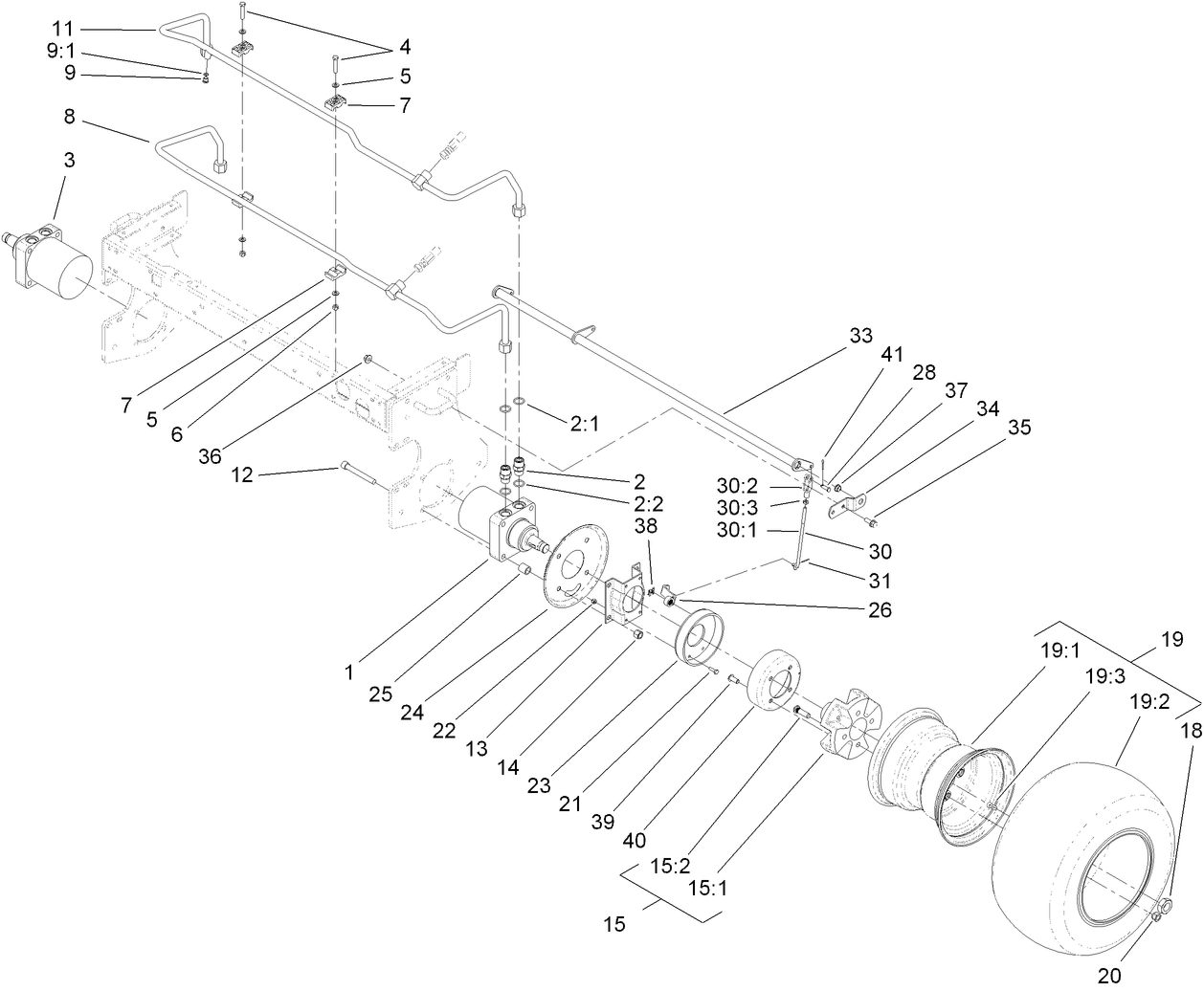 Front Wheel and Brake Assembly