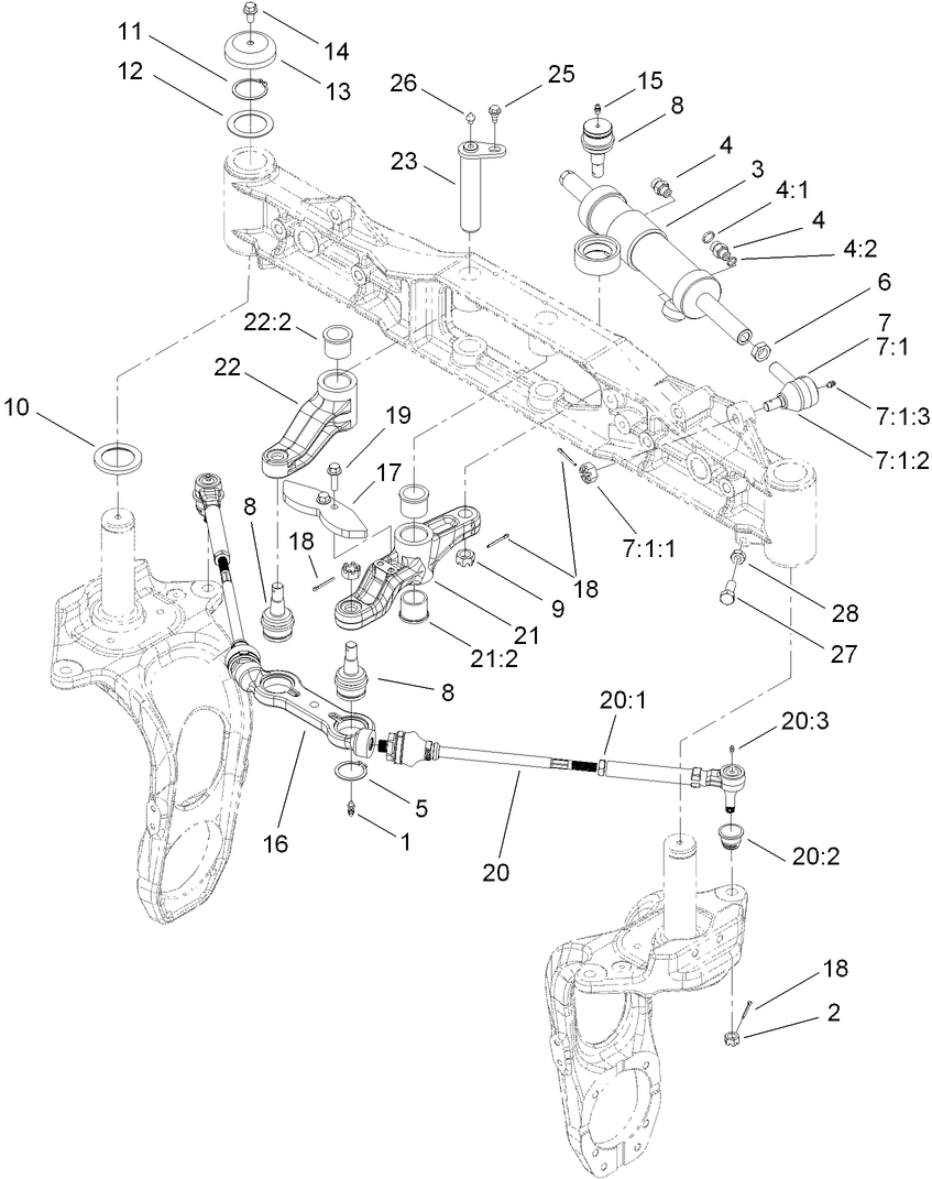 Rear Steering Assembly