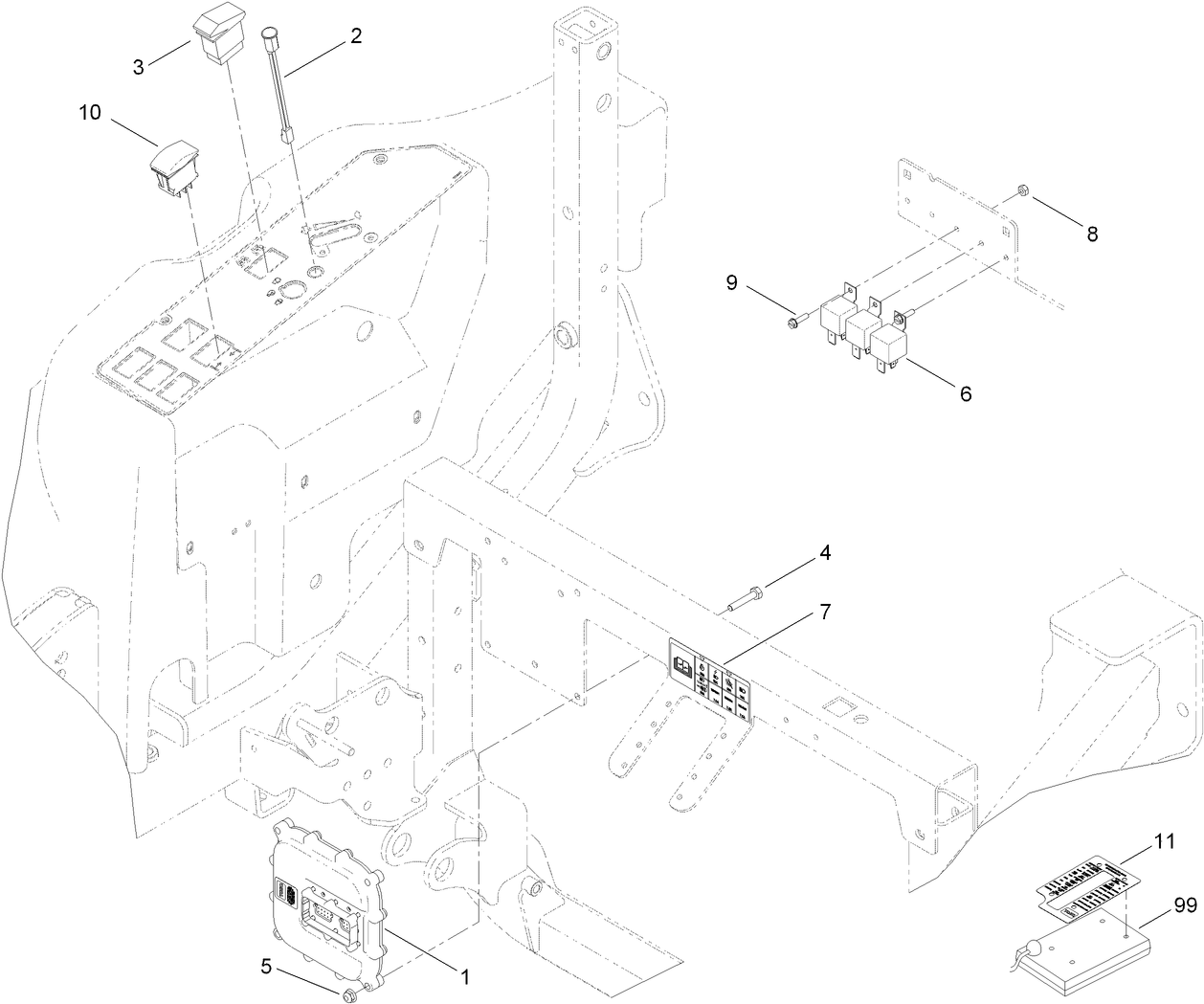 4 Wheel Drive Module Control and Relay Assembly