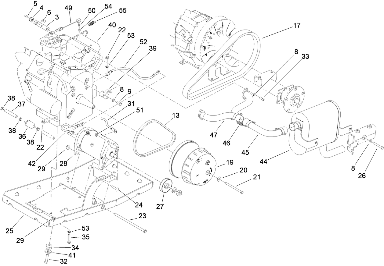 Engine and Clutch Assembly