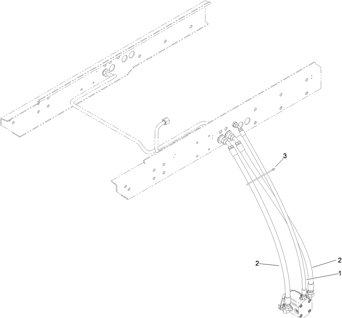 No. 2 and 3 Hydraulic Hose Assembly