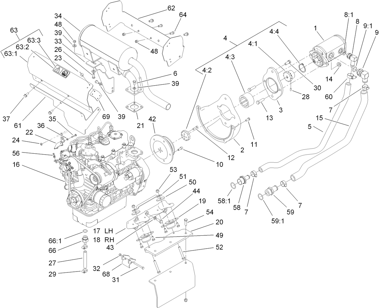 Hydraulic Pump and Filter Assembly