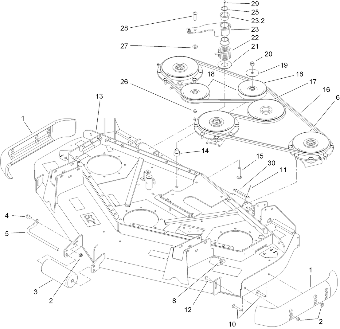 Roller, Belt and Pulley Assembly