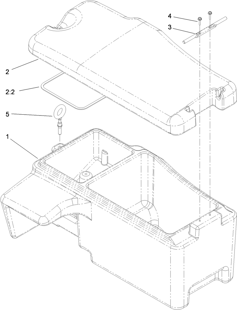 Battery Storage Box Assembly No. 115-9100