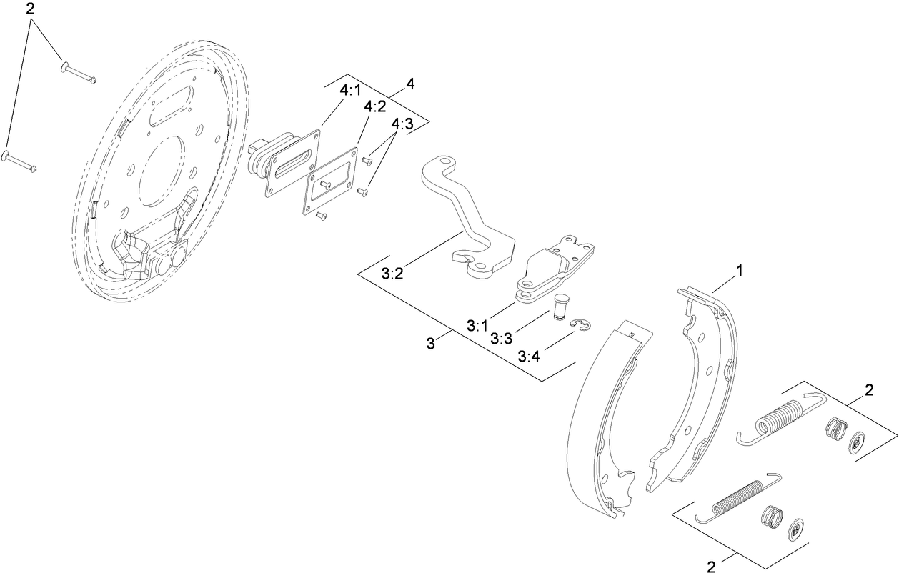 LH Brake Assembly No. 110-8872