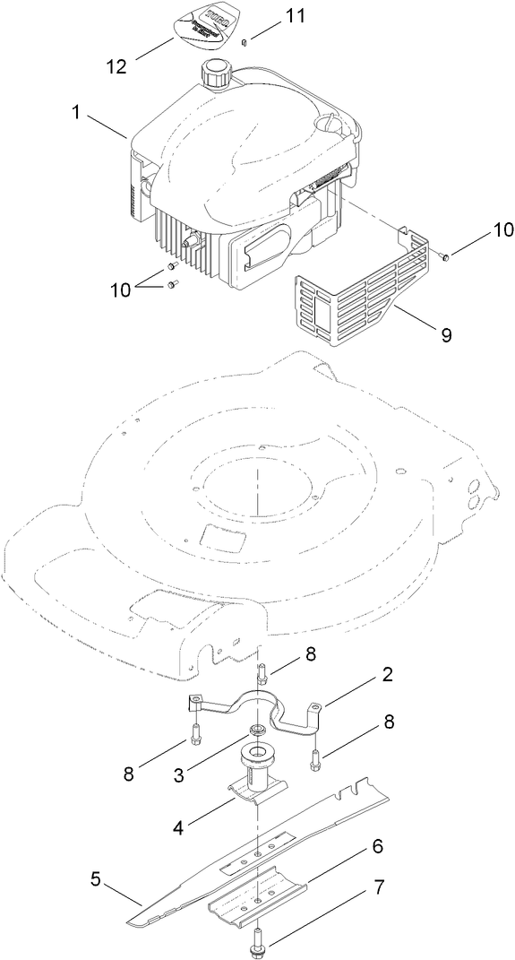 Engine and Blade Assembly