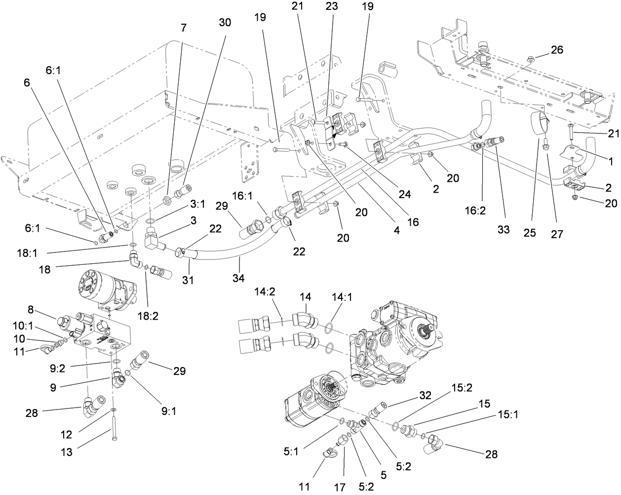 Hydraulic Pump and Filter Assembly