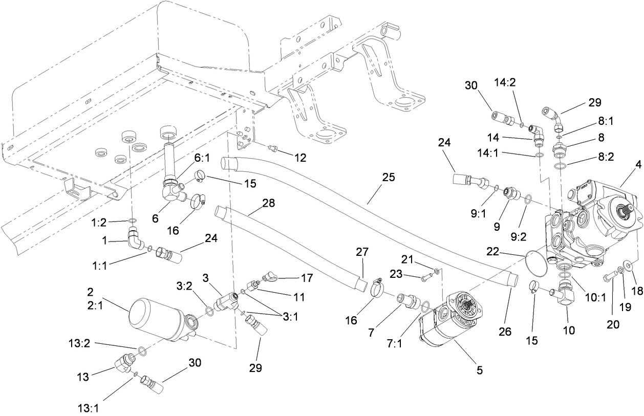 Hydraulic Pump and Filter Assembly