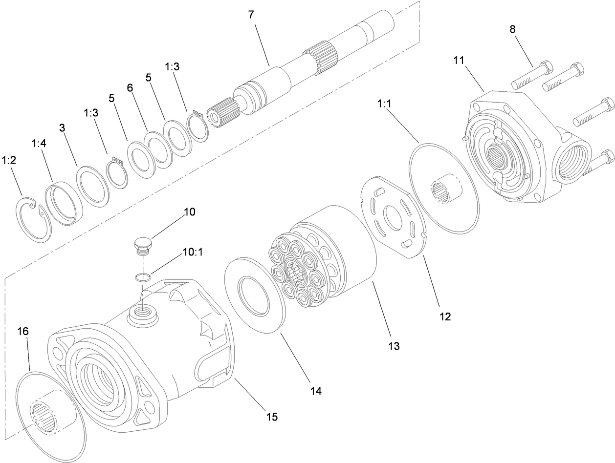 Hydraulic Motor Assembly No. 93-6489
