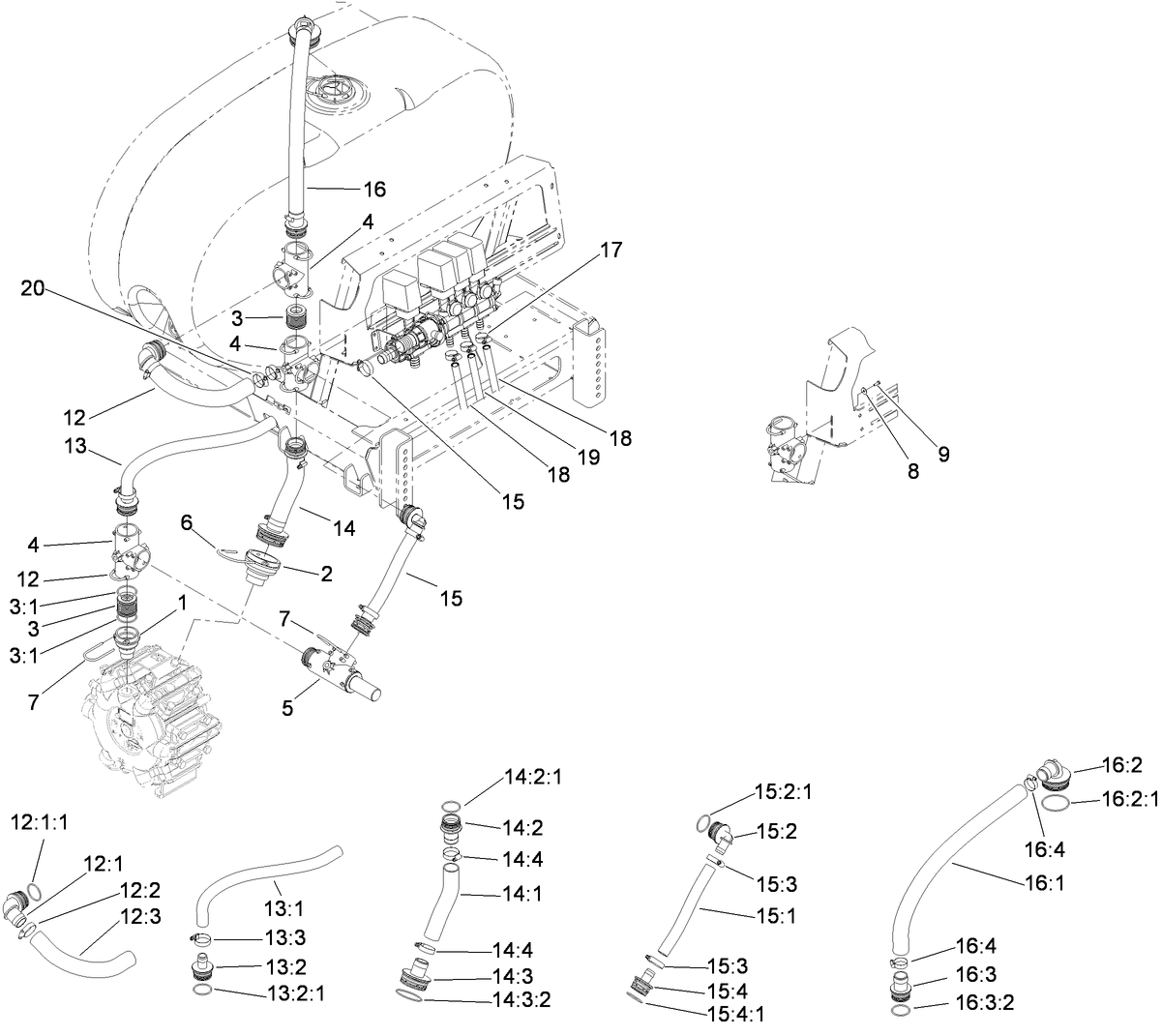 Spray System Supply Asembly