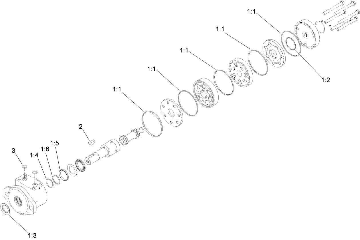 Hydraulic Motor Assembly No. 117-0706