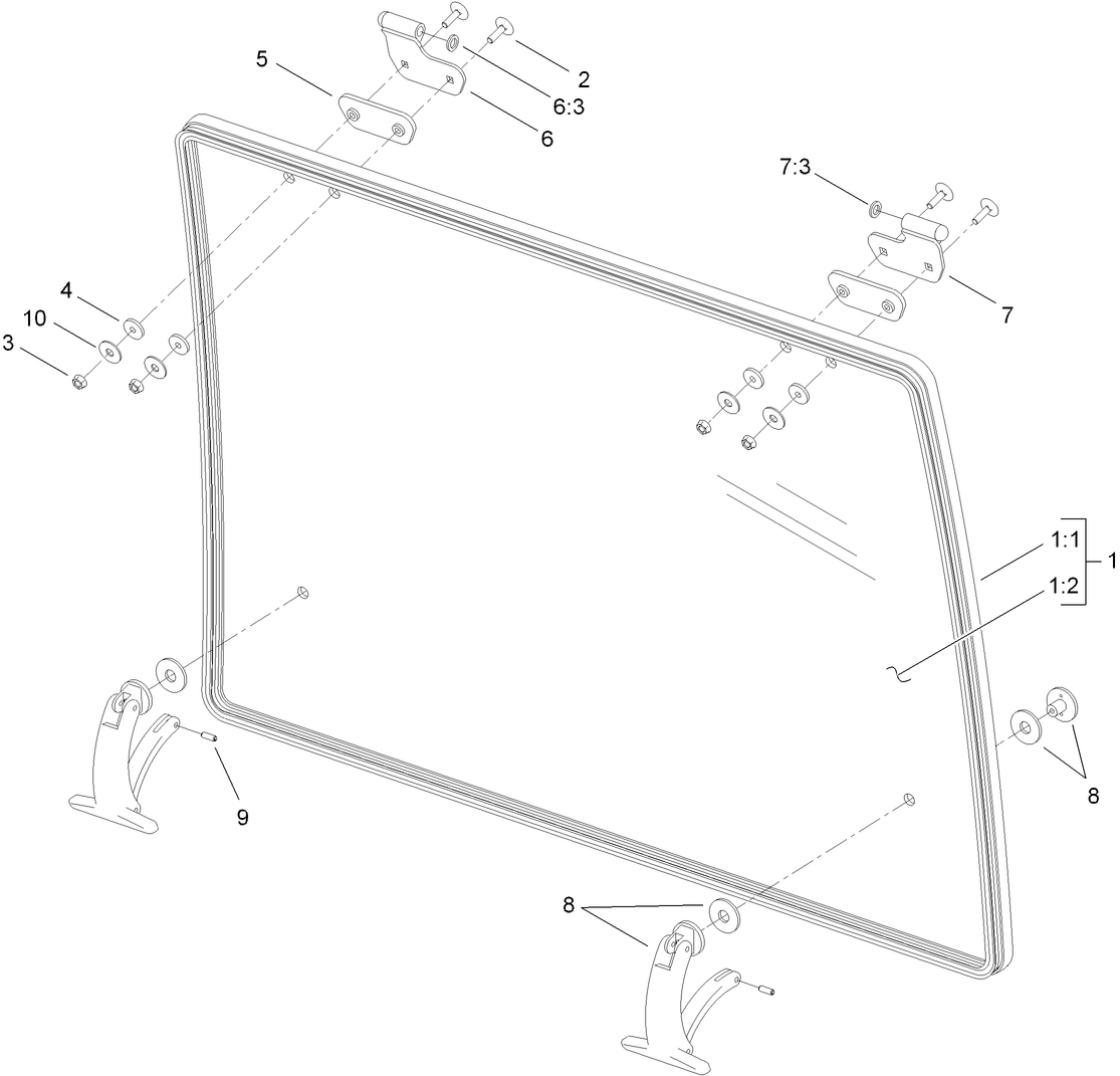 Cab Rear Window Assembly