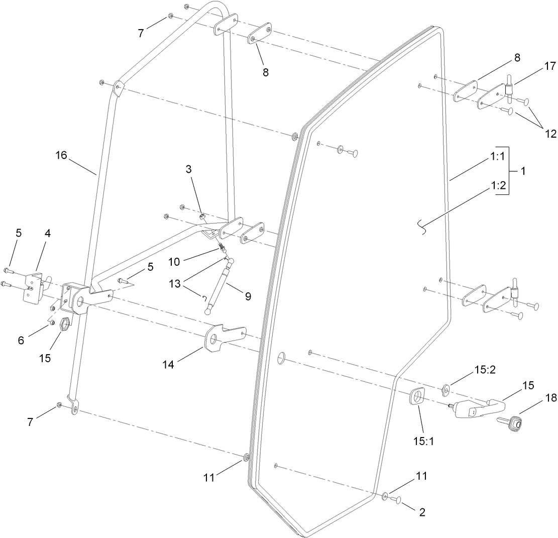Cab Left Door Assembly