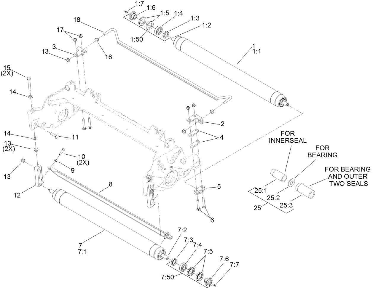 Roller and Scraper Assembly