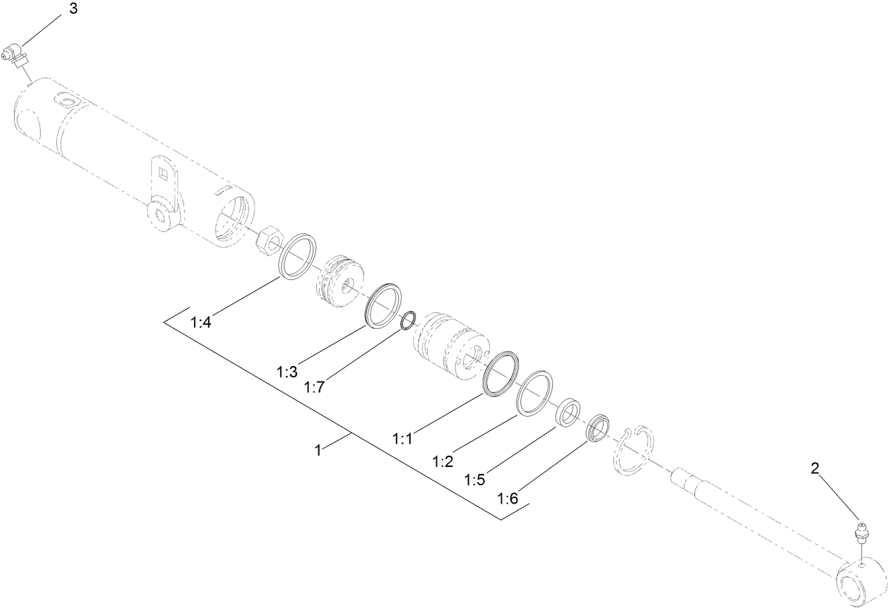 Hydraulic Cylinder Assembly No. 119-6990