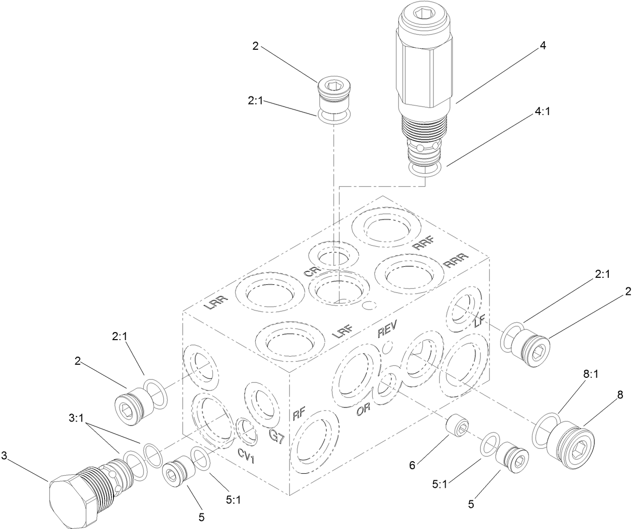 Four Wheel Drive Manifold Assembly No. 108-1825