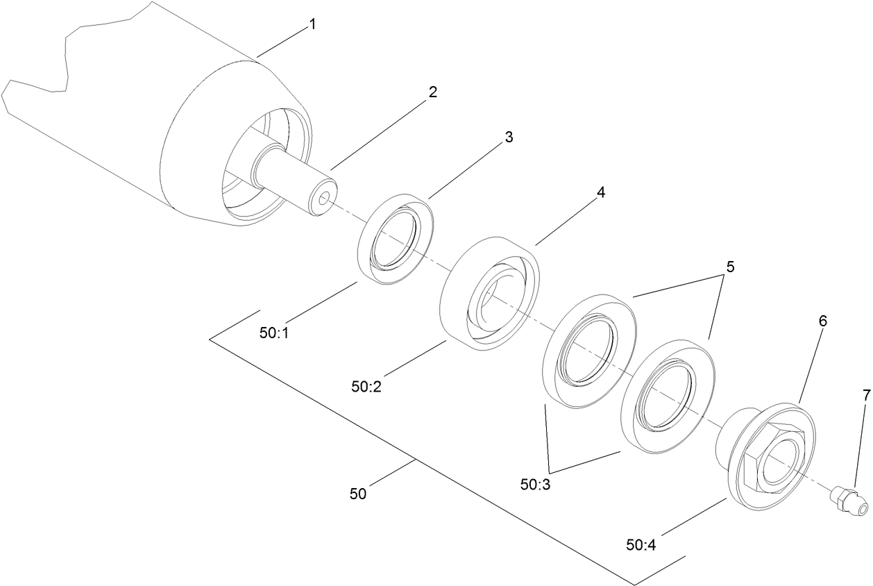 3 Inch Diameter Long Roller Assembly  No. 114-5415