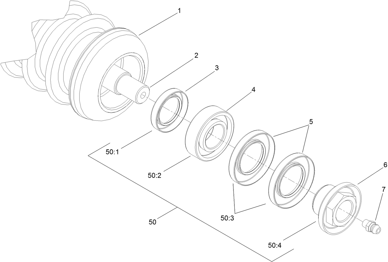 Plastic Wiehle Roller Assembly No. 114-5400
