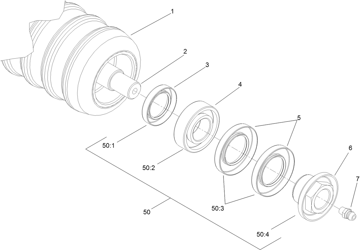 Optional Plastic Shoulder Roller Assembly No. 114-5421